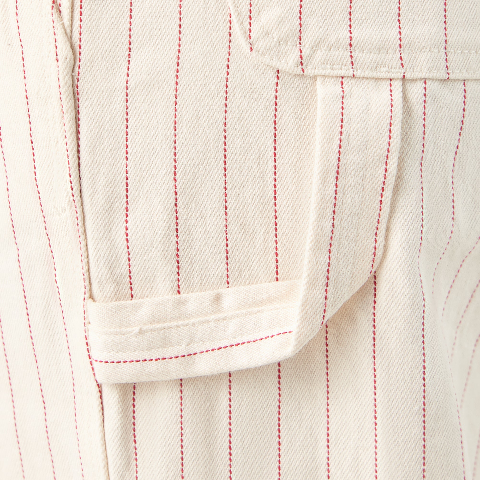 Women's Pinstripe Service Bib Overalls - Image 10