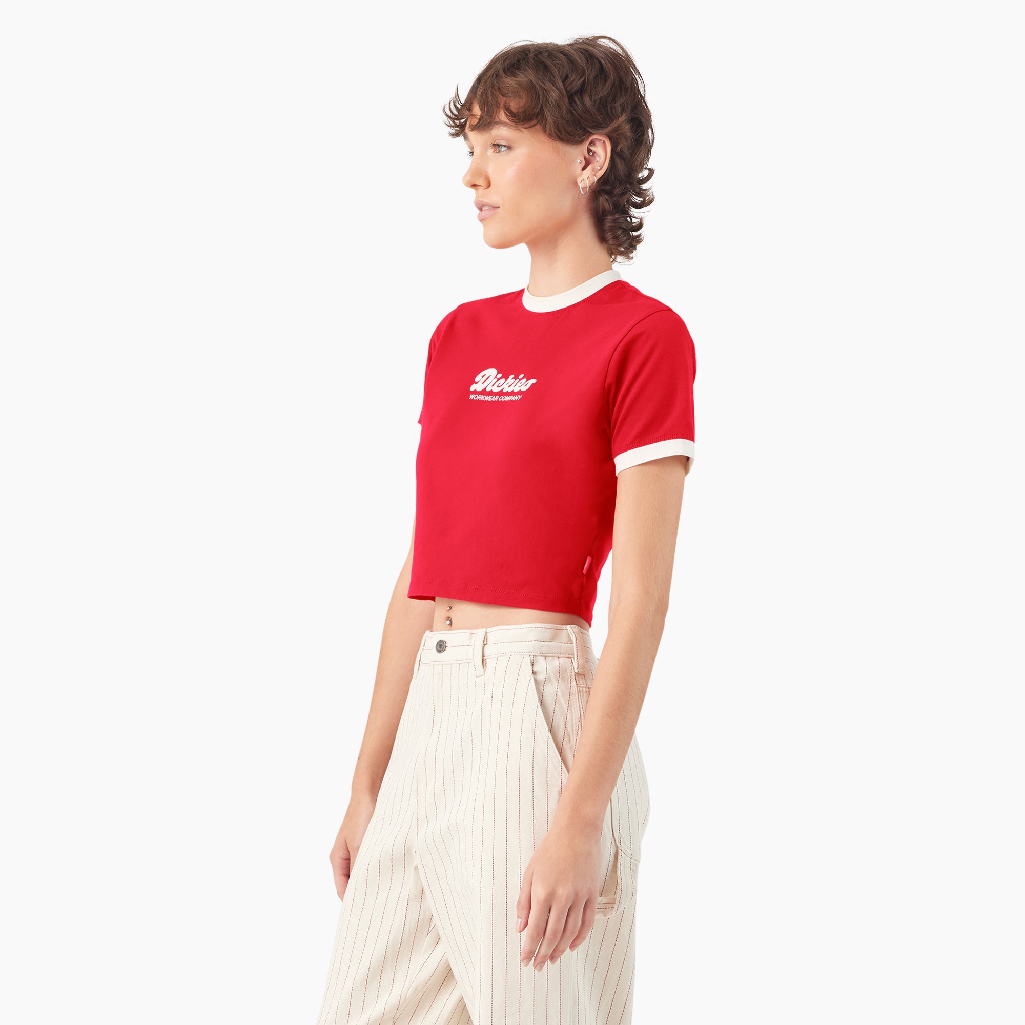 Women's Lewistown Cropped Ringer T-Shirt - Image 3