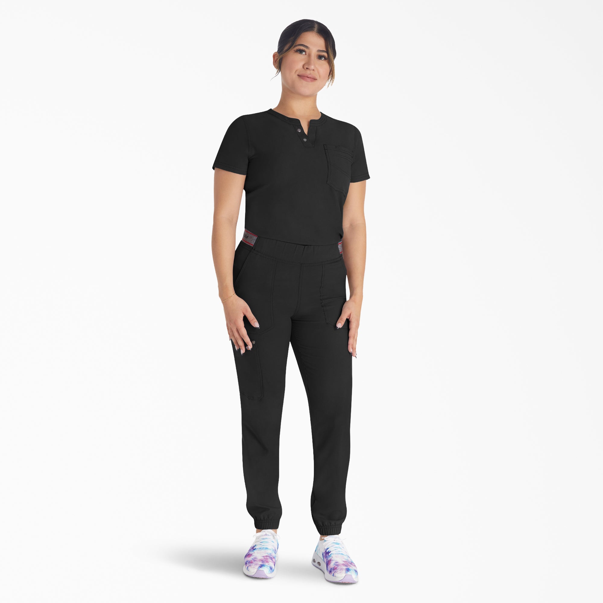 Women's EDS NXT Henley Scrub Top - Image 5