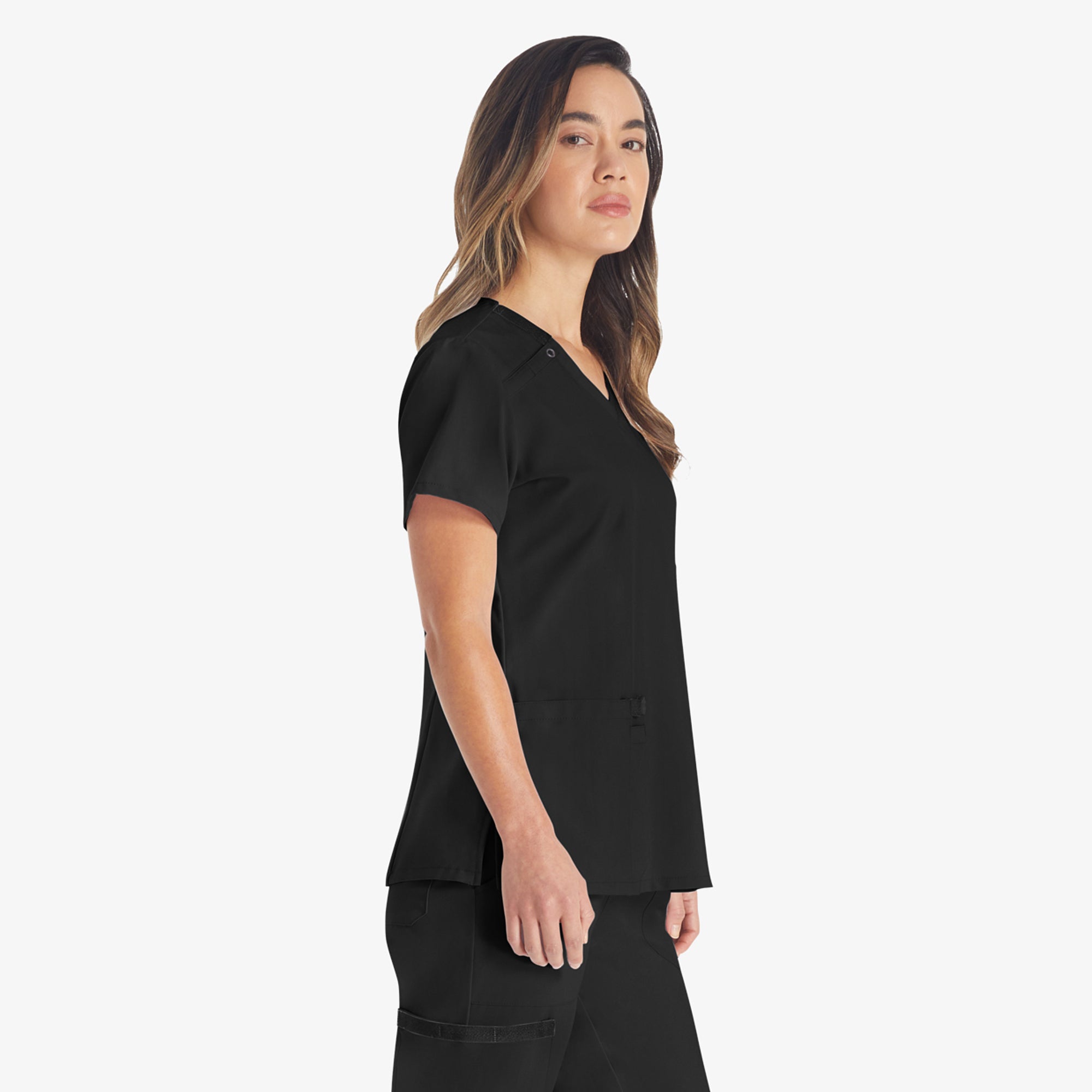 Women's EDS Essentials V-Neck Scrub Top - Image 4