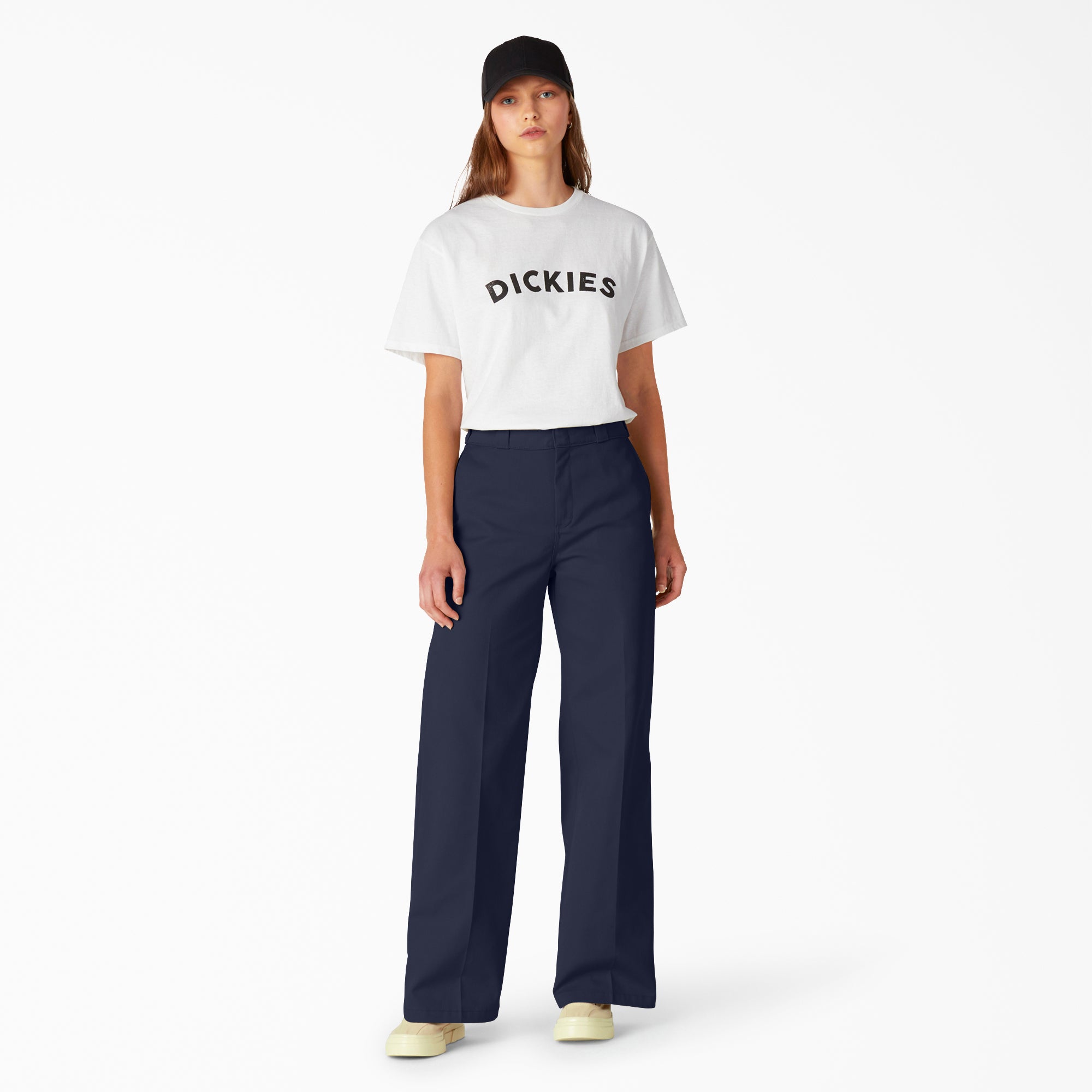Women's Regular Fit Wide Leg Work Pants - Image 5