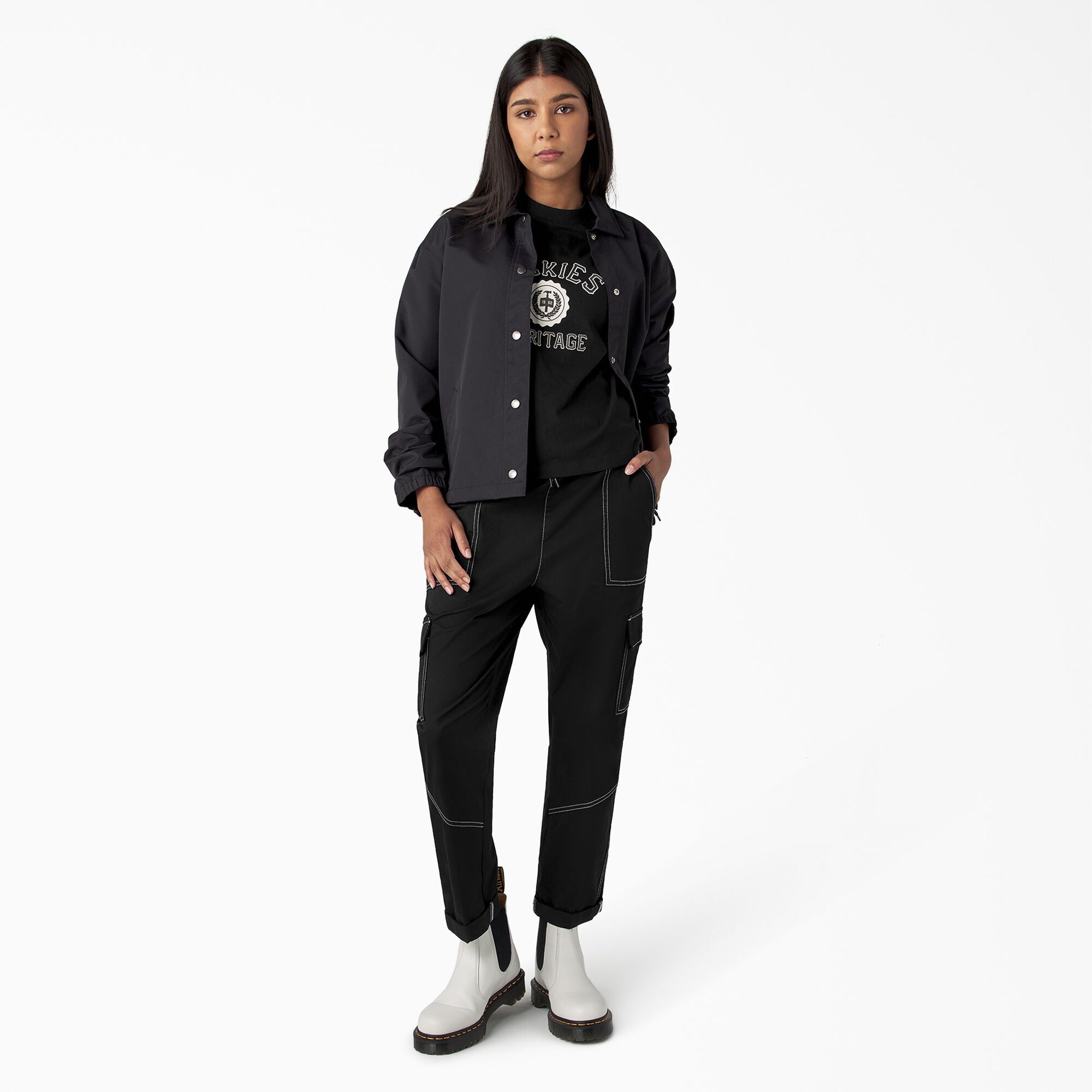 Women's Drawstring Cargo Pants - Image 5