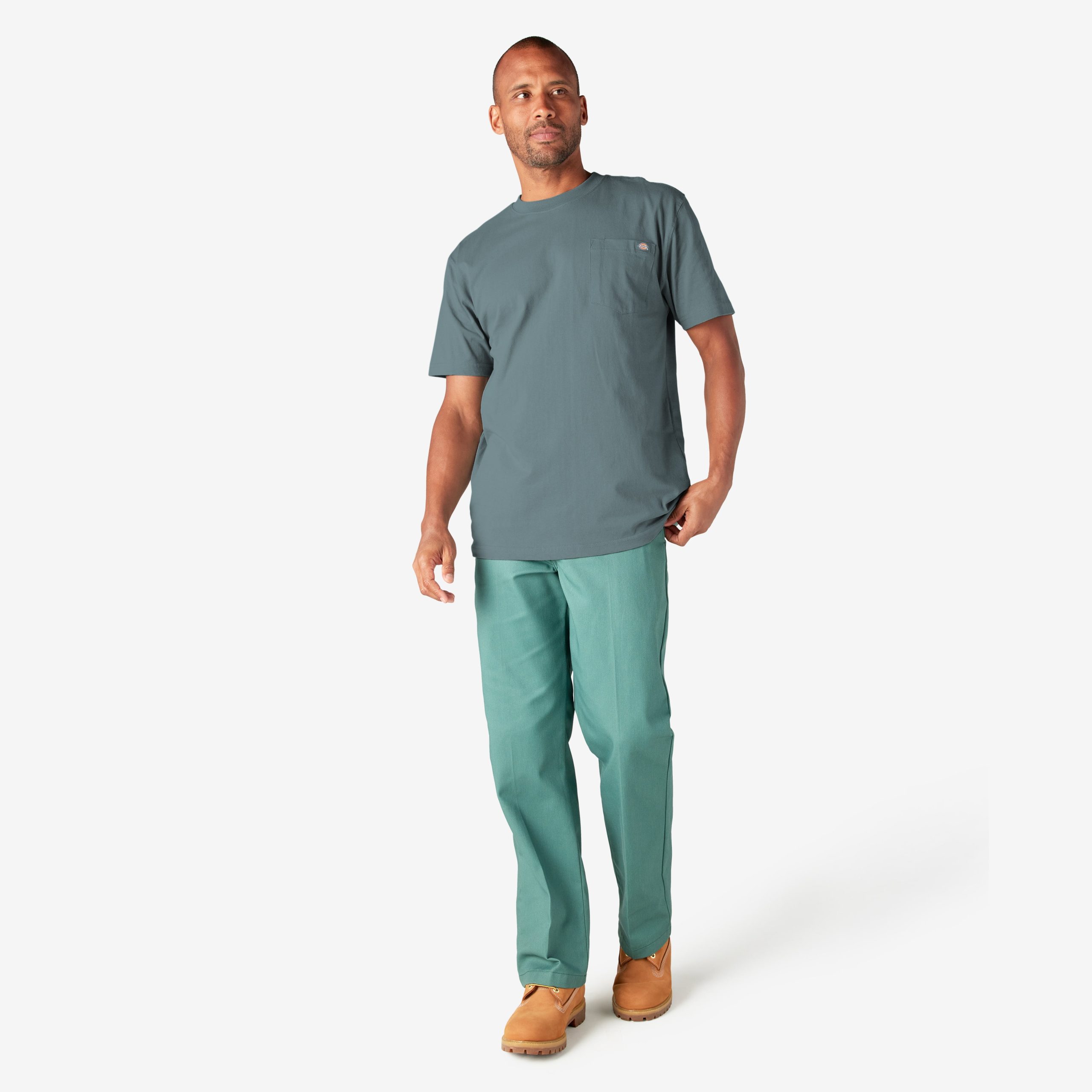 Heavyweight Short Sleeve Pocket T-Shirt - Image 5