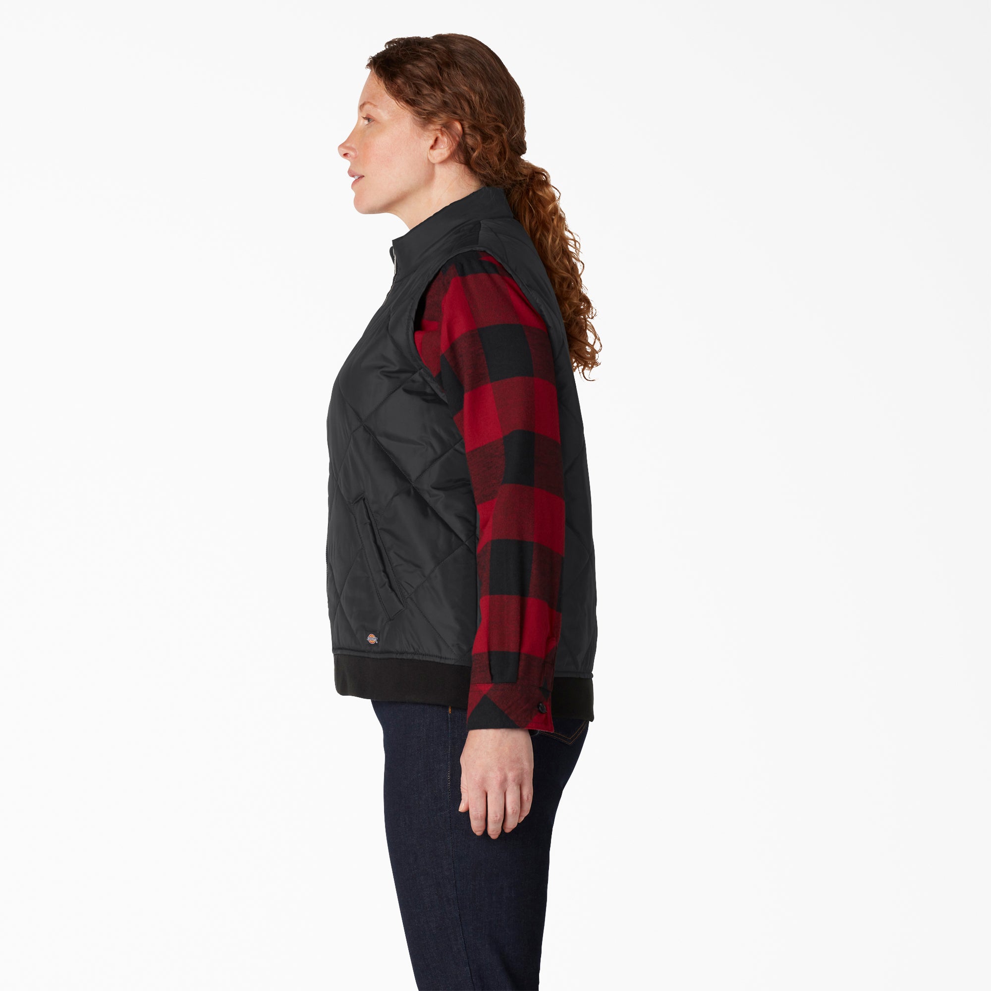 Women's Plus Quilted Vest - Image 3