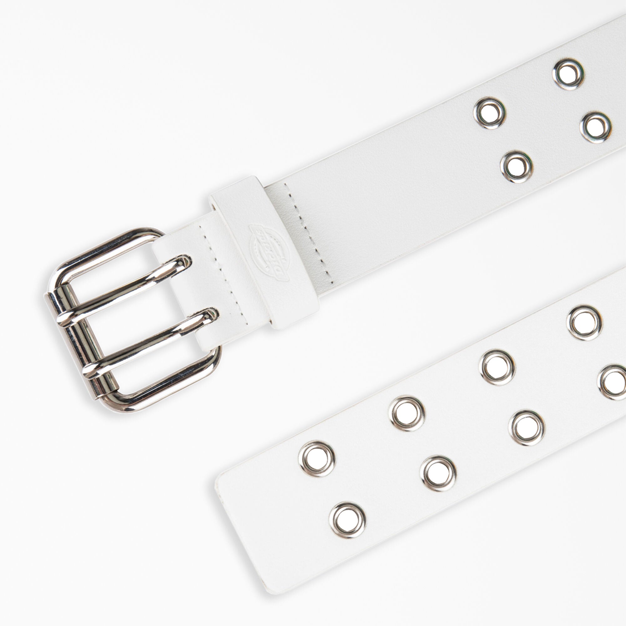 Women's Leather Double Grommet Belt - Image 2