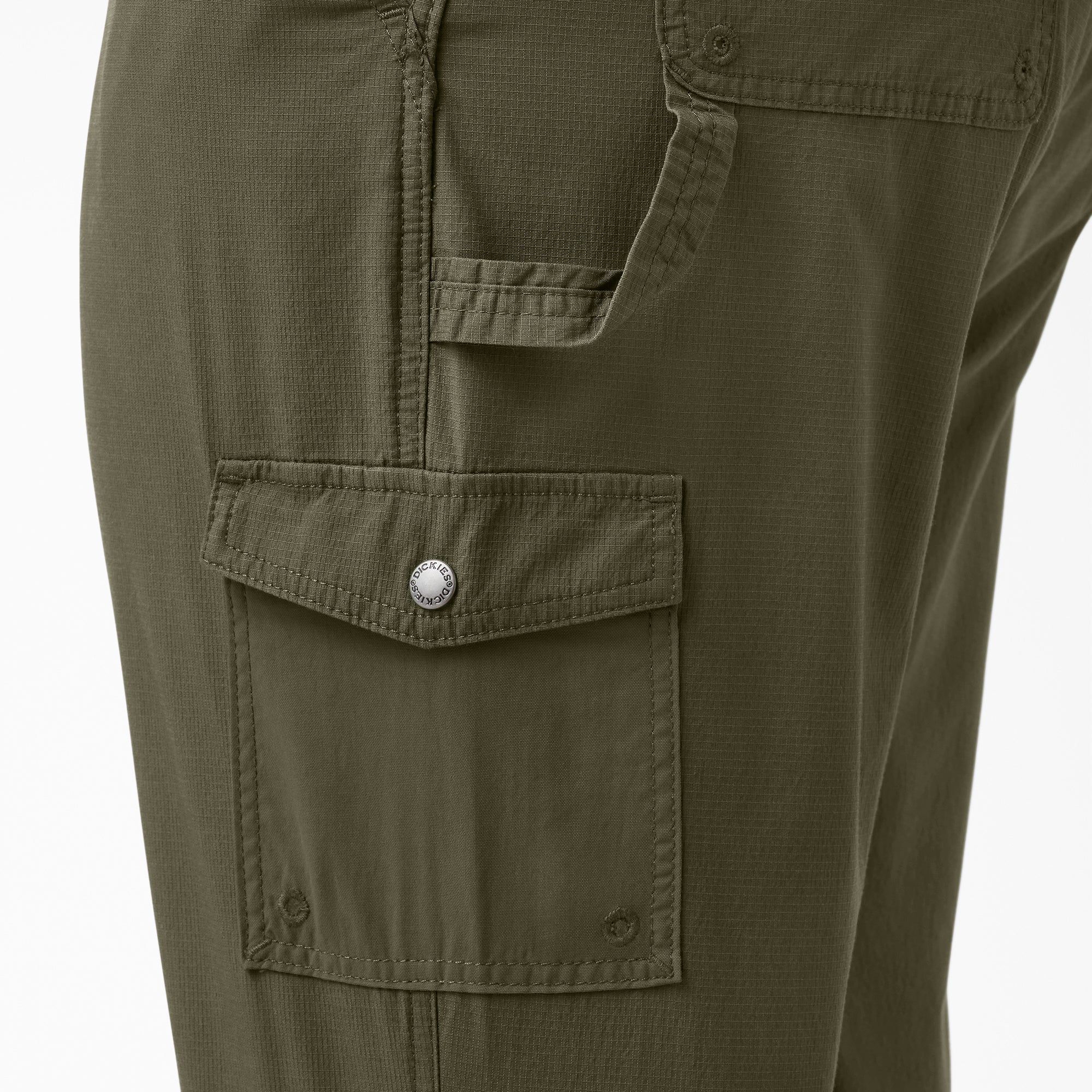 Women's Plus Cooling Ripstop Bib Overalls - Image 7